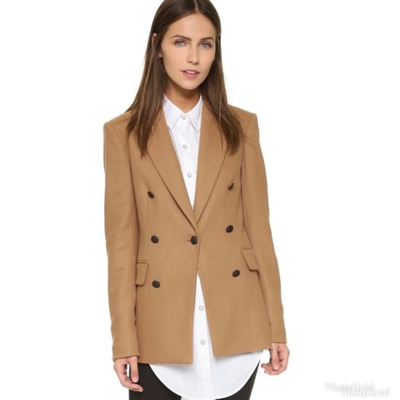 Rag & Bone Corin Double breasted blazer camel size 6 preowned - Picture 1 of 15